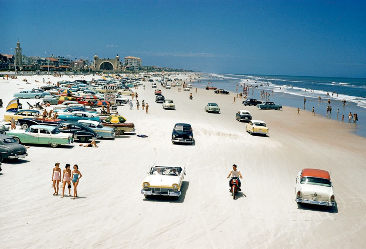 Земной рай на Daytona Beach, Флорида, США, 1957 год.