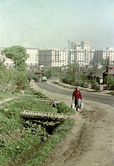 Старокалужское шоссе.Село Семёновское, 1958