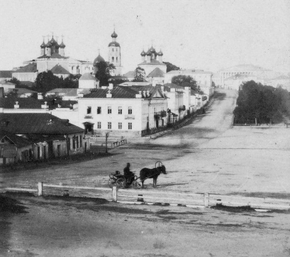 Трубная площадь и Петровский бульвар, 1858