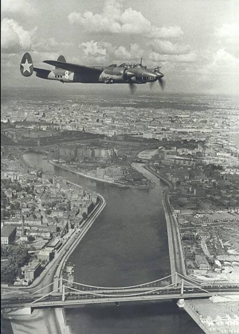 Панорама Москвы с самолета, 1947