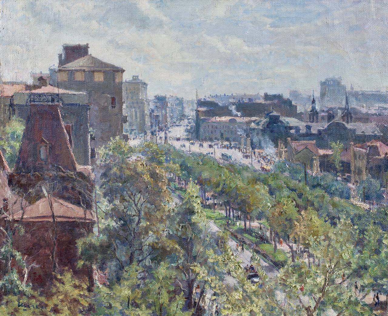 изо Григорий Шегаль, «Москва утром», 1943