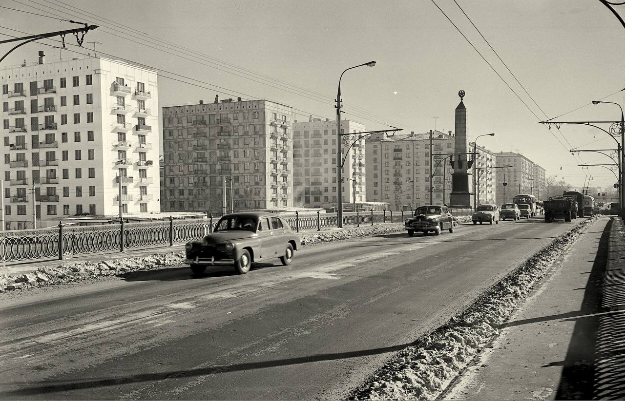 Жилые дома на Волоколамском шоссе, март 1963