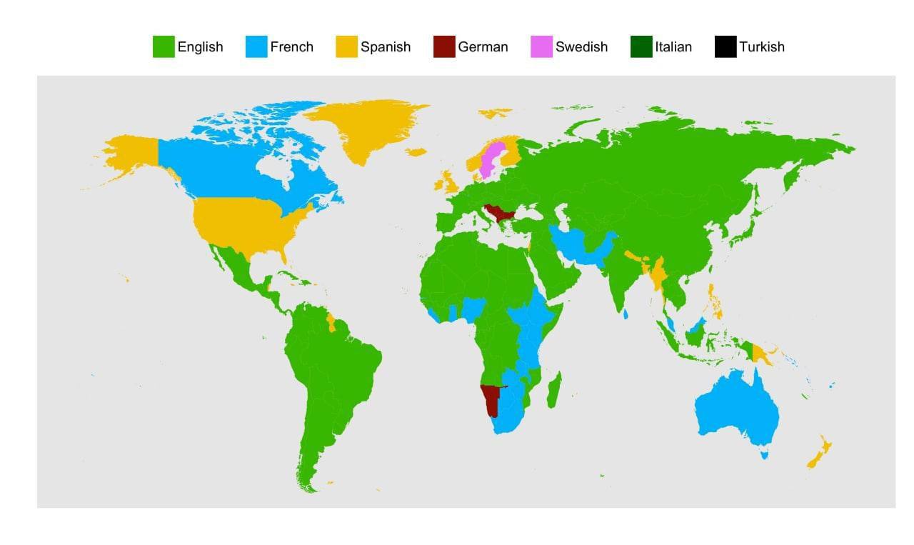 Самые изучаемые языки в разных странах мира