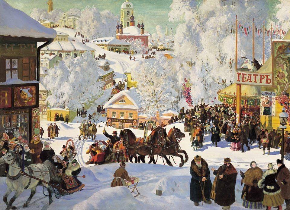 Борис Кустодиев «Масленица», 1919