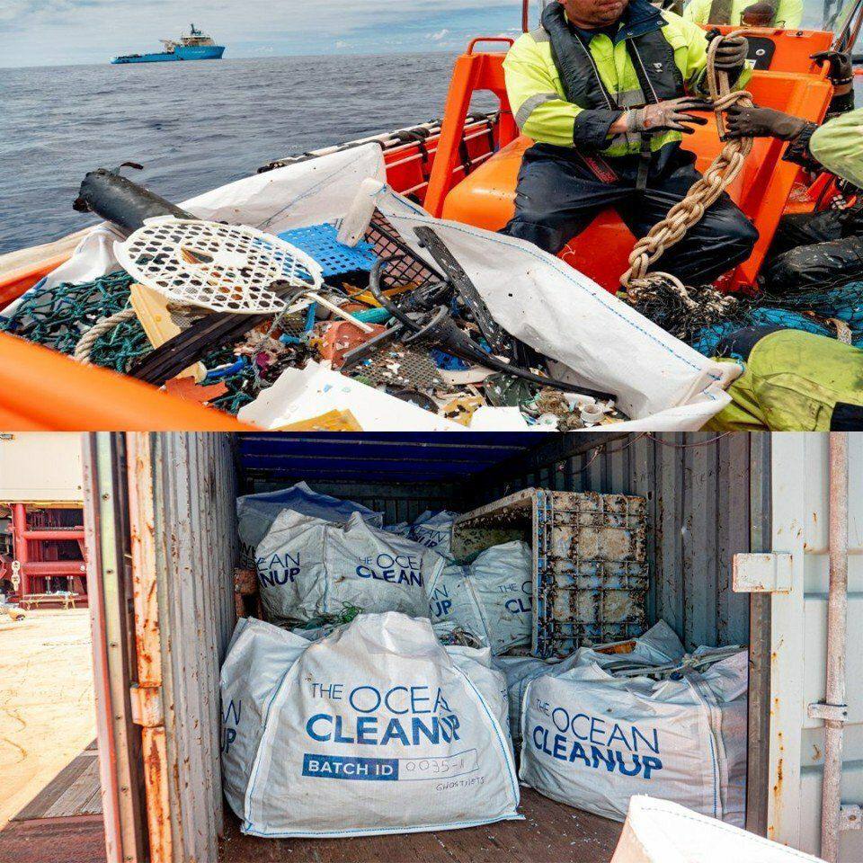 Проeкт по очистке окeана Ocean Cleanup собрал свой первый 